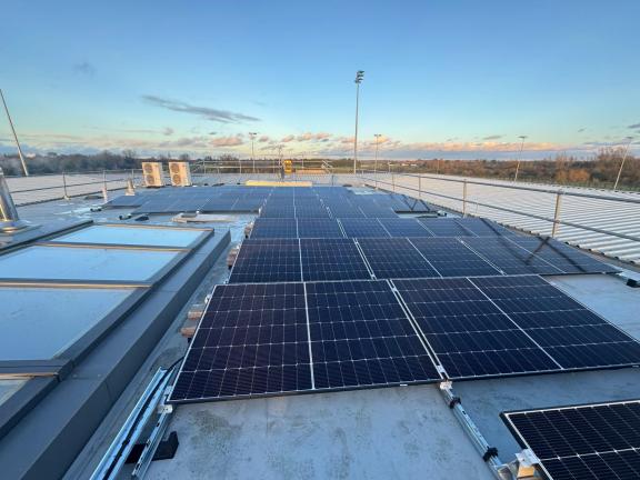 Solar Photovoltaic panels at Xcel Sports Hub