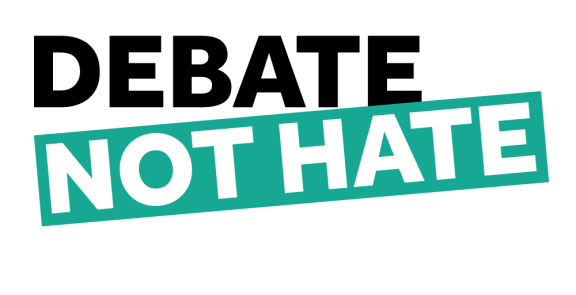 Debate not Hate logo