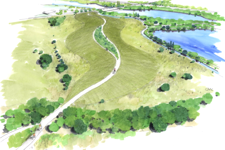 Artist impression of the River Thames Scheme