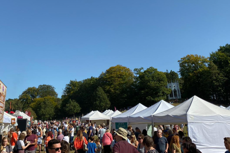 People enjoying the Elmbridge Food Festival