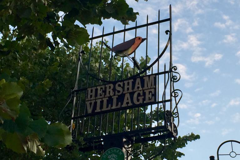 Hersham village sign