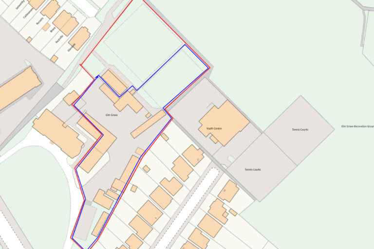 map of elm grove and roads