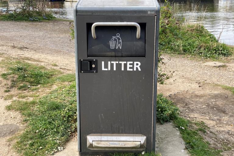 Big belly bin in Elmbridge
