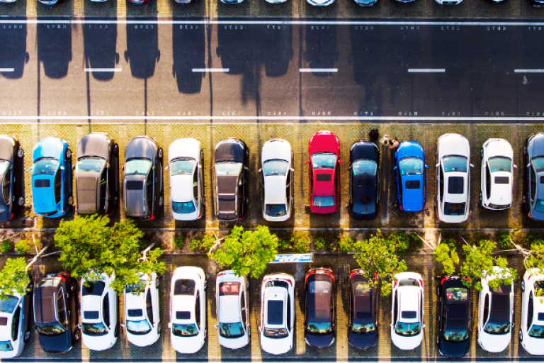 Car park from above