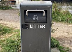Big belly bin in Elmbridge