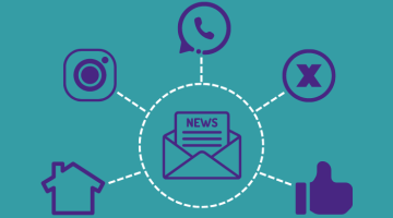 Social media and newsletter icons