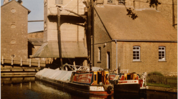 Barges on British waterway