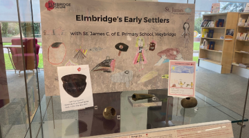 Elmbridge Early Settlers exhibition at Thames Ditton library