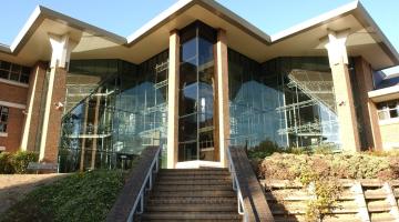 back of the civic centre steps