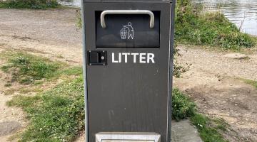 Big belly bin in Elmbridge