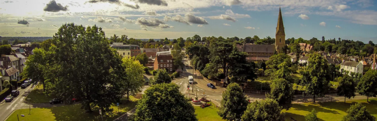 Aerial view of Elmbridge